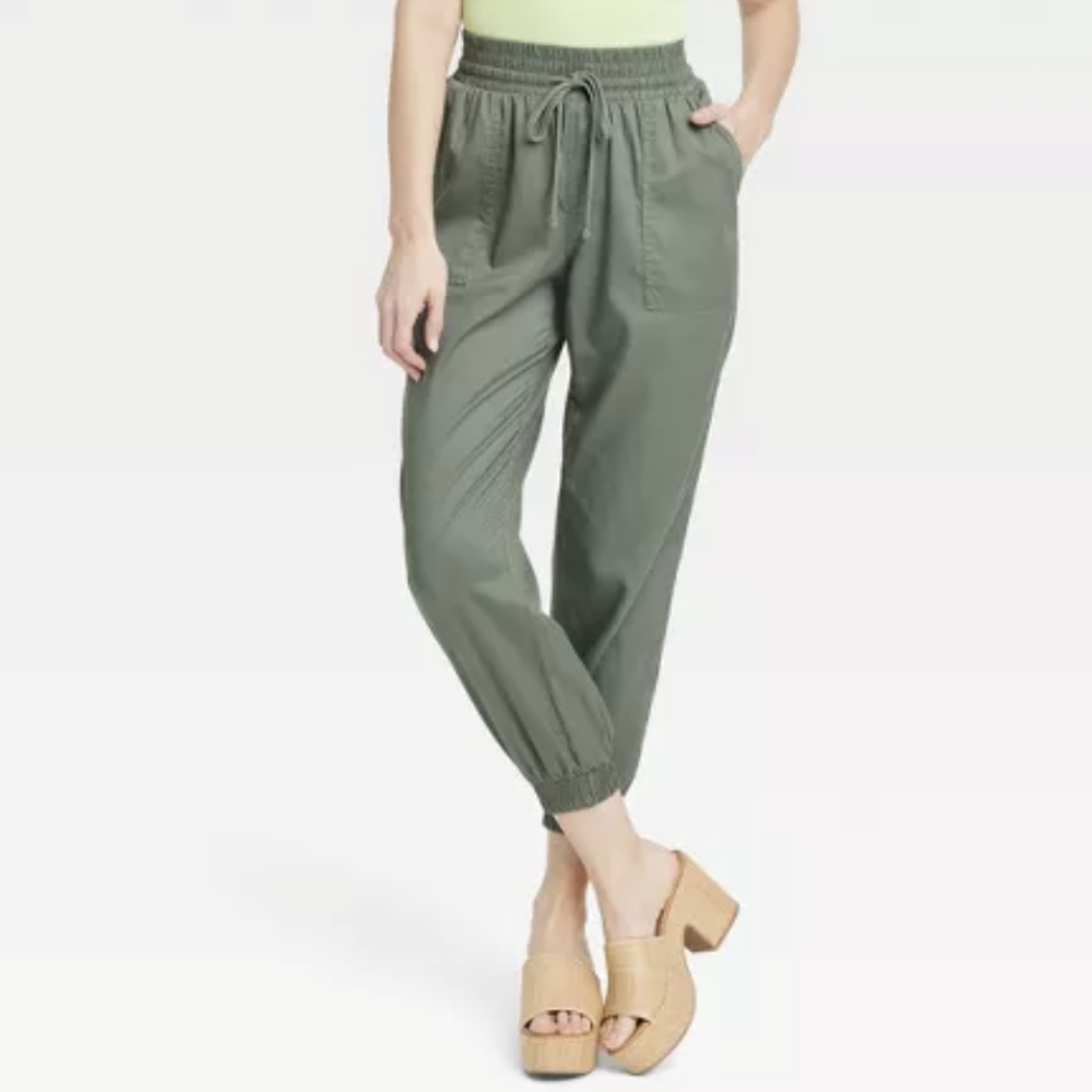 NWT - A New Day Women's High-Rise Modern Ankle Jogger Pant in Teal. Size XS
